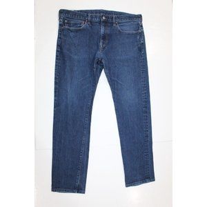 J. Crew Denim Jeans 484 Mens 36x32 Slim Medium Wash Tapered Leg Mid Rise